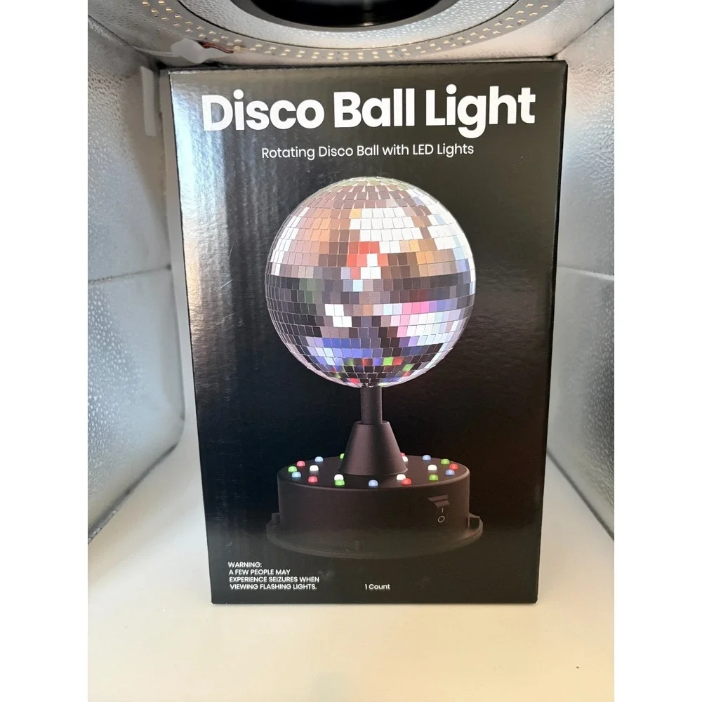 Chug Rotating Disco Ball with LED Lights - NIB